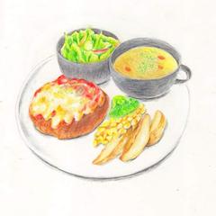 POP、メニューで使えるようなイラスト制作します