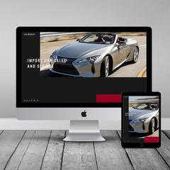 架空の輸入車販売代理店のサイト