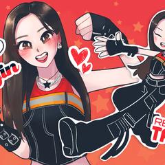 K-POPアイドルのバースデーイベント用イラスト制作