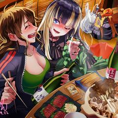 【二次創作】今酒ハクノ&儒烏風亭らでんコラボ配信FA