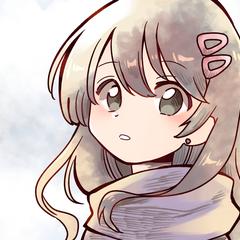 振り返る女の子