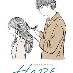 HAIR MAKE HOPE様のオリジナルイラスト