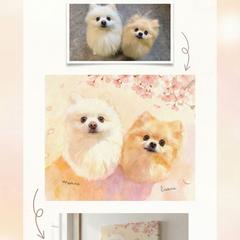 水彩画のキャンバスパネルが完成しました