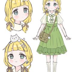 オリジナルキャラクターデザインラフ