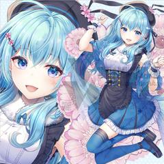 青いミツバチモチーフの女の子