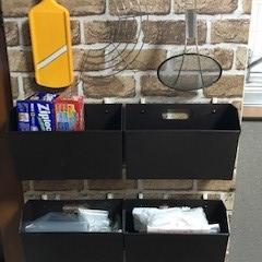 キッチン収納庫の扉を活用