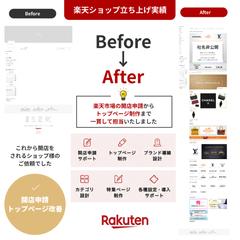 楽天市場ショップ立ち上げ（開店申請、トップページ）制作実績
