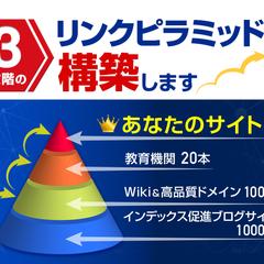 リンクピラミッドで強い被リンクサイト群を構築します