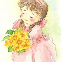ポストカードサイズ水彩原画（minneにて販売）