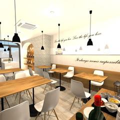 スンドゥブカフェの内装デザイン