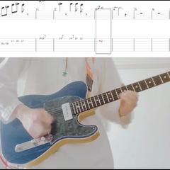 ギター弾いてみた、tab譜面作成