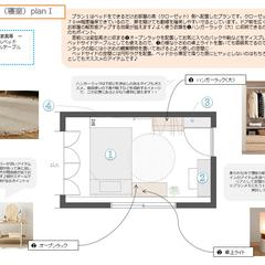 横長７畳の寝室のレイアウト【PLANⅠ】