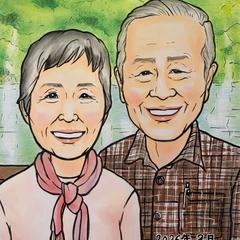 ご夫婦似顔絵