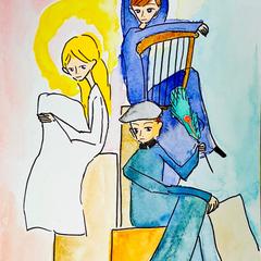 守護霊様、前世鑑定 イラスト&メッセージで伝えます　サンプル