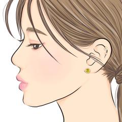 ハンドメイドピアスの着画イラスト