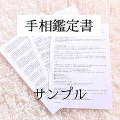 詳しい鑑定書が付いた手相占い