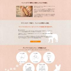 自社サービスのホームページデザイン