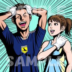 アメコミ風イラスト
