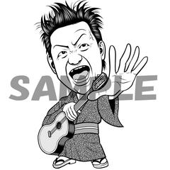 波田陽区さまの似顔絵