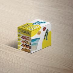 真空保存容器のパッケージデザイン