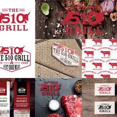 ステーキハウスのロゴデザイン制作