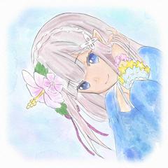 ポートレート風イラスト