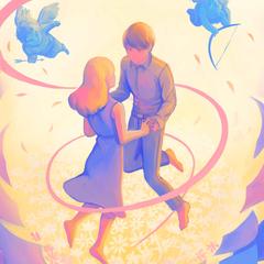 一枚絵イラスト