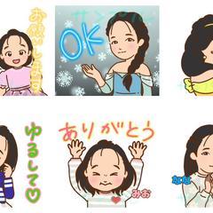 似顔絵スタンプ