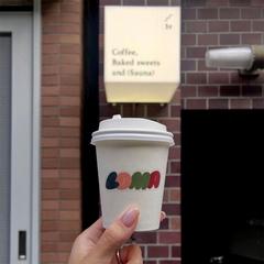 カフェのロゴとステッカーデザイン