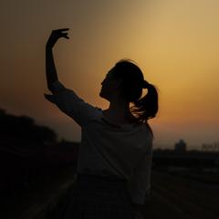 夕日
