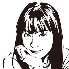 シルエット似顔絵：広瀬すずさん