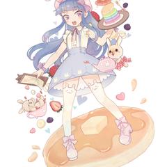 お菓子と女の子