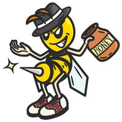 ハチミツを要求するハチ