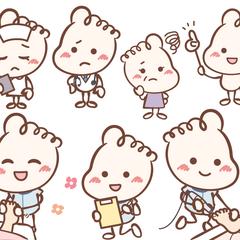 フットケアのイメージキャラクターデザイン