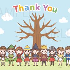 幼稚園の謝恩会用イラスト
