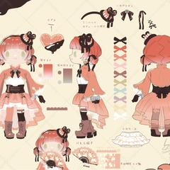 ミニキャラモデル　あまとうりんか様