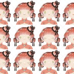 ミニキャラモデル　あまとうりんか様　表情差分