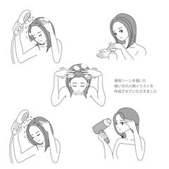 使用方法のイラスト作成