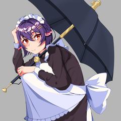 メイド服ネズミ女の子