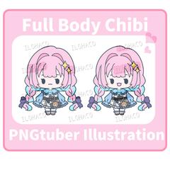 PNGTuber用の口パク対応デフォルメイラスト