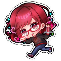 イベント参加用のアクリルキーホルダーイラスト