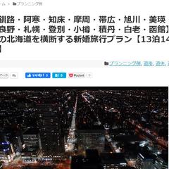 13泊14日の新婚旅行プランを作成しました