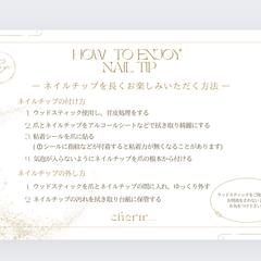 ハンドメイド　ネイルチップ作品の説明書