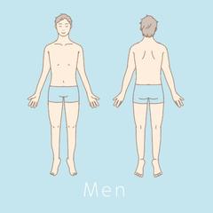 メンズボディのイラストが新しくなりました。