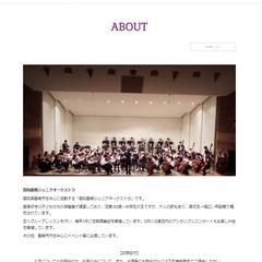 地域のジュニアオーケストラのホームページ