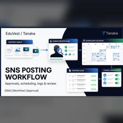 SNS投稿管理ワークフロー