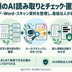 書類のAI読み取りとチェック・匿名化