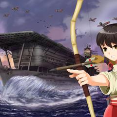 艦隊コレクション　赤城　背景入り一枚絵