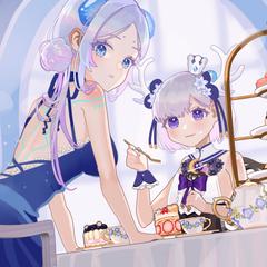 自身の配信サムネ用イラスト
