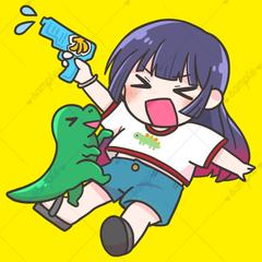 女の子と恐竜